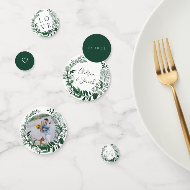 Wild Forest Personalised Wedding Confetti (Group)