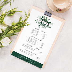 Wild Forest Pricing & Services Flyer