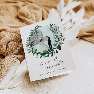 Wild Forest Wedding Photo Thank You