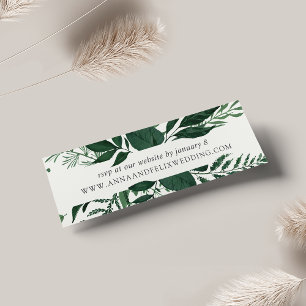 Wild Forest Wedding Website RSVP Cards   Mini
