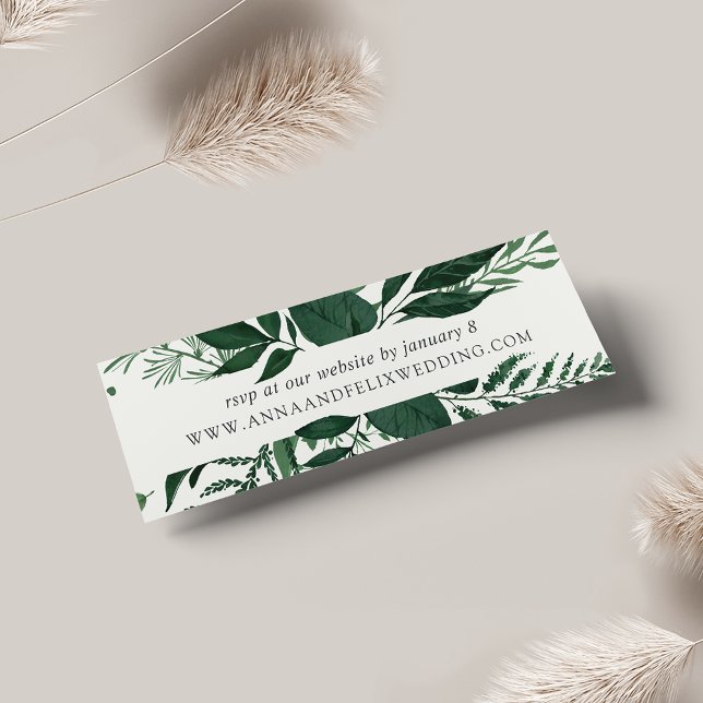 Wild Forest Wedding Website RSVP Cards | Mini (Creator Uploaded)