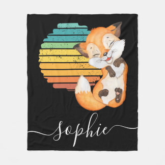 Wild Forrest Animals baby  Fleece Blanket