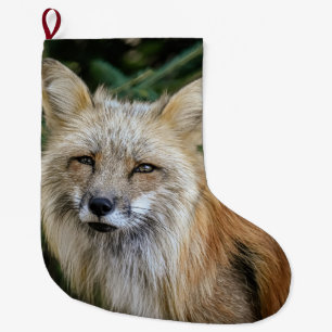 Wild Fox Large Christmas Stocking