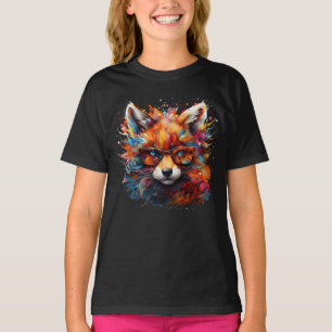 Wild Free Abstract Pop Fox T-Shirt