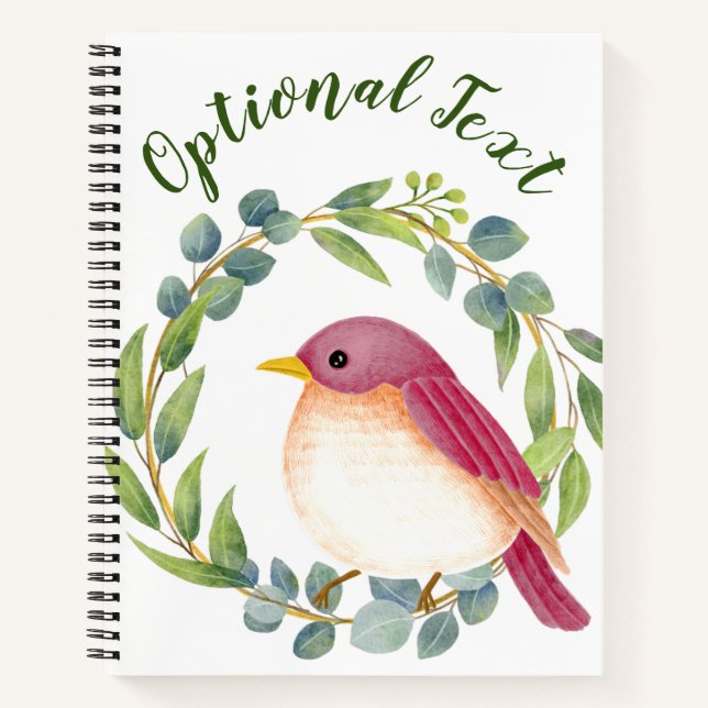 Wild & Free Song Bird  Notebook (Front)
