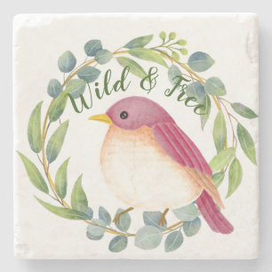 Wild & Free Song Bird Stone Coaster