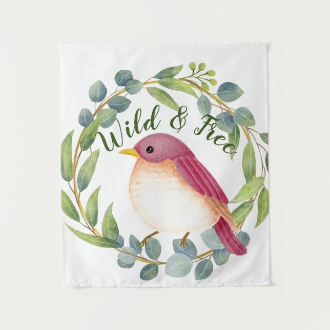 Wild & Free Song Bird  Tapestry (Front)