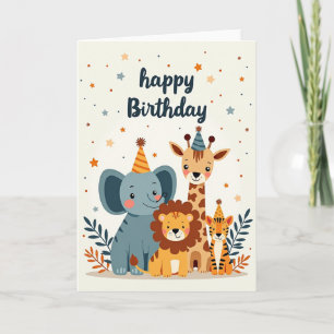 Wild Friends Birthday Card