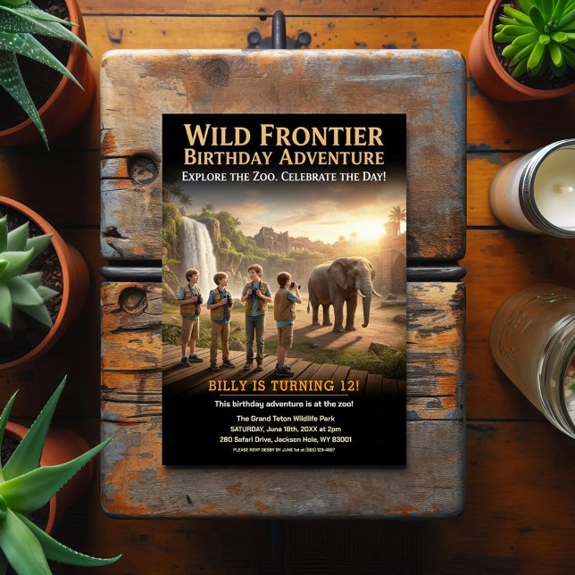 Wild Frontier Birthday Party Postcard (Creator Uploaded)