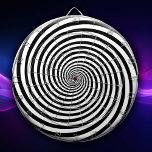 Wild Game Night Hypnosis Spiral<br><div class="desc">You have to be kidding! Ready for a wild game night? This dart board features a hypnotic retro modern black and white spiral design that’ll challenge your aim in the most entertaining way! Perfect for adding a twist of magic, hypnosis, and psychedelic optical illusions to your playroom or man cave....</div>