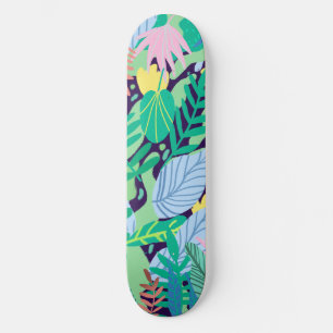 Wild Garden Eclectic Contemporary Boho Jungle Skateboard