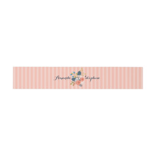 Wild Garden Floral Wedding Invitation Belly Band