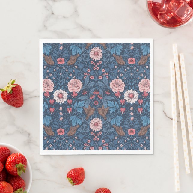 Wild garden in blue napkin (Insitu)