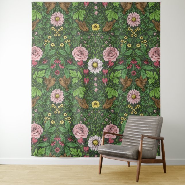 Wild garden in green tapestry (In Situ)