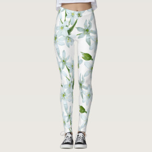 Wild Garlic Flowers Legging