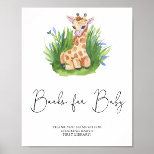 Wild Giraffe - books for baby Poster