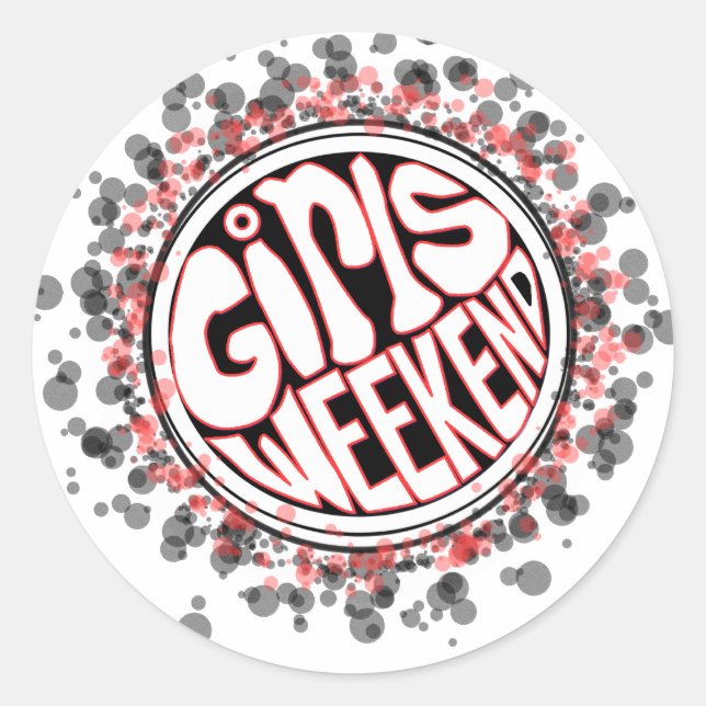 Wild Girls Weekend Classic Round Sticker (Front)