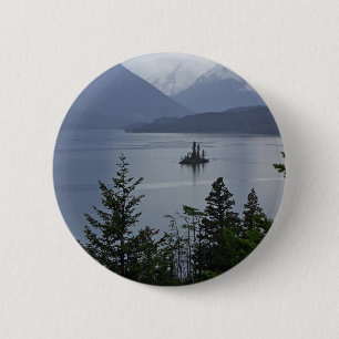 Wild Goose Island In Glacier National Park 6 Cm Round Badge