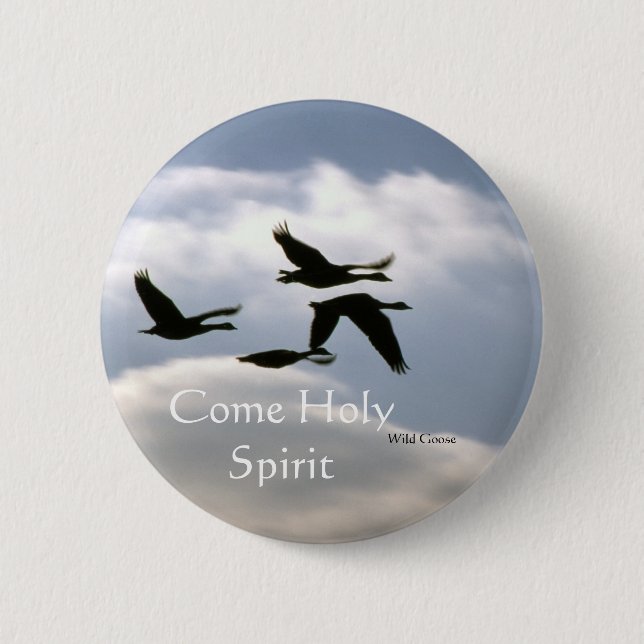 Wild Goose Photo - Come Holy Spirit 6 Cm Round Badge (Front)