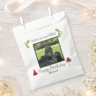 Wild Gorilla Birthday Party Theme Favour Bags