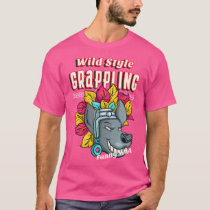 Wild Grappling Jackal Mma Jiu-Jitsu Muay Thai T-Shirt
