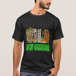 Wild Great Grandma Zoo Safari Animal Birthday Fami T-Shirt