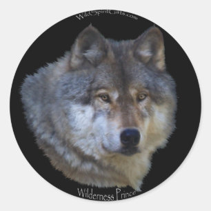 WILD GREY WOLF Stickers