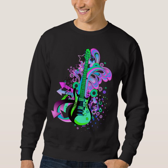 Wild Guitar (black) Sweatshirt (Front)