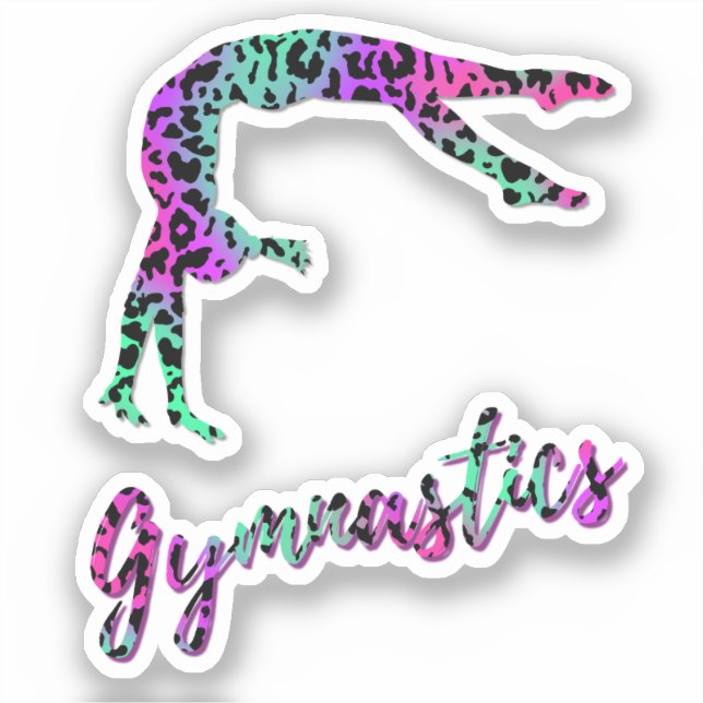 Wild Gymnastics Girl | Animal Print Gymnastics (Front)