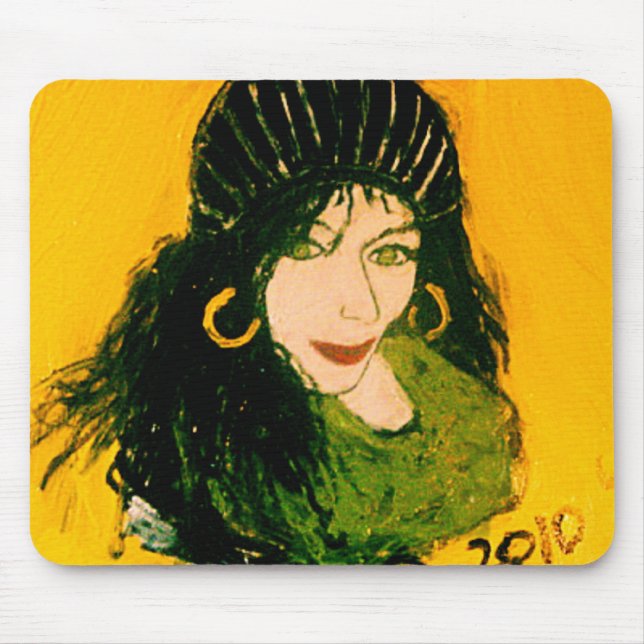 WILD HAIR AS RASTA MOUSE PAD (Front)