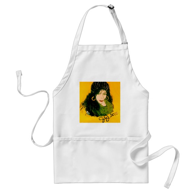 WILD HAIR AS RASTA STANDARD APRON (Front)