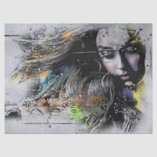 Wild Hair Women Artistic Tissue Paper