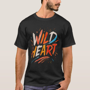 Wild Heart Brushstroke Retro Tee