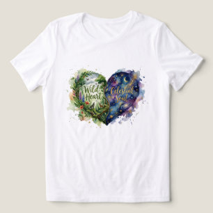 Wild Heart Celestial Soul Watercolor Nature Galaxy Tri-Blend Shirt