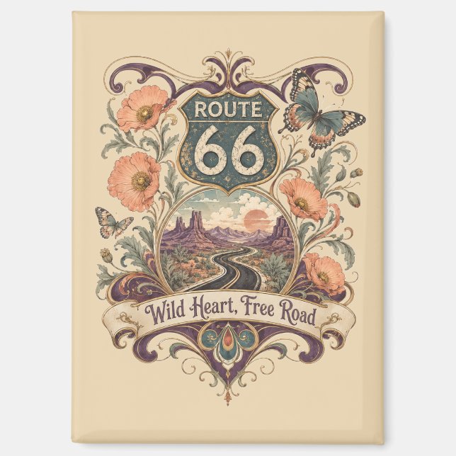 Wild Heart Desert Vista Keepsake Magnet (Front)