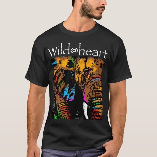 Wild@heart elephant rainbow animals T-Shirt (Front)