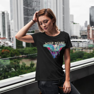 Wild Heart Flying Horse Retro T-Shirt