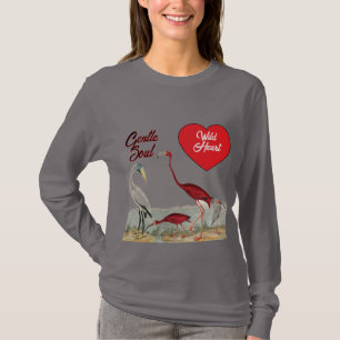 Wild Heart, Gentle Soul – Birds Design Women's T-S T-Shirt