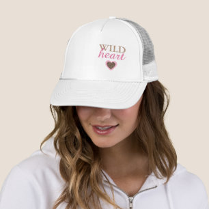 Wild Heart Leopard and Pink Trucker Hat