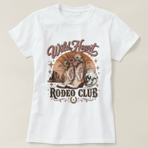 Wild Heart Rodeo Club Western Cowgirl T-Shirt – Re