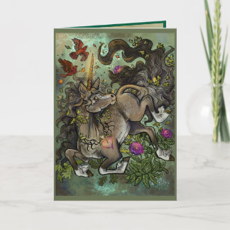 Wild Hearted Unicorn Card