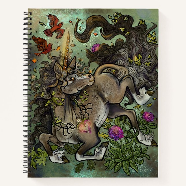 Wild Hearted Unicorn Notebook (Front)