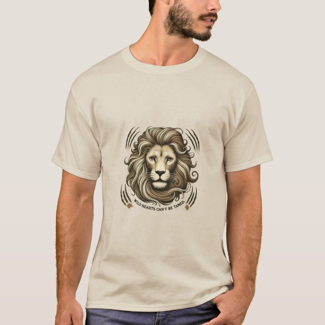 Wild Hearts Can’t Be Tamed – Majestic Lion T-Shirt (Front)