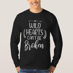 Wild Hearts Canu2019t Be Broken Cute Love Horse De T-Shirt