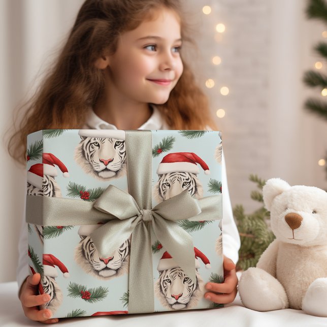 Wild Holidays Tiger Safari Wrapping Paper Sheet (Creator Uploaded)
