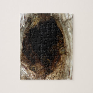 Wild Honey Bees in a Hollow Tree Jigsaw Puzzle