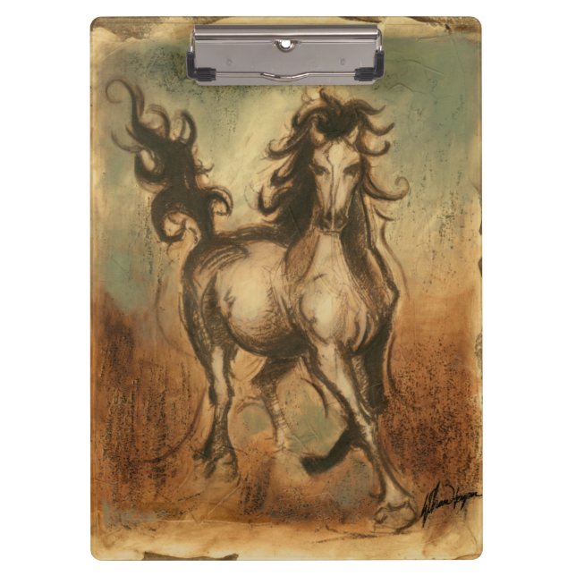 Wild Horse and Warm Colours Clipboard (Front)
