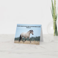Wild Horse Christian Thank You Card