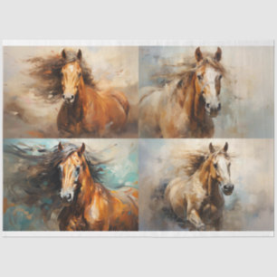 Wild Horse Collage 2 Decoupage Paper