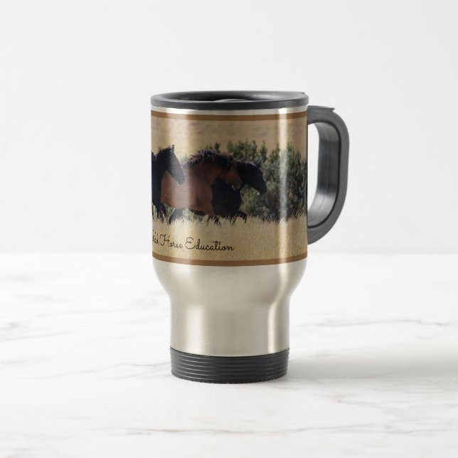Wild horse commuter mug (Front Right)